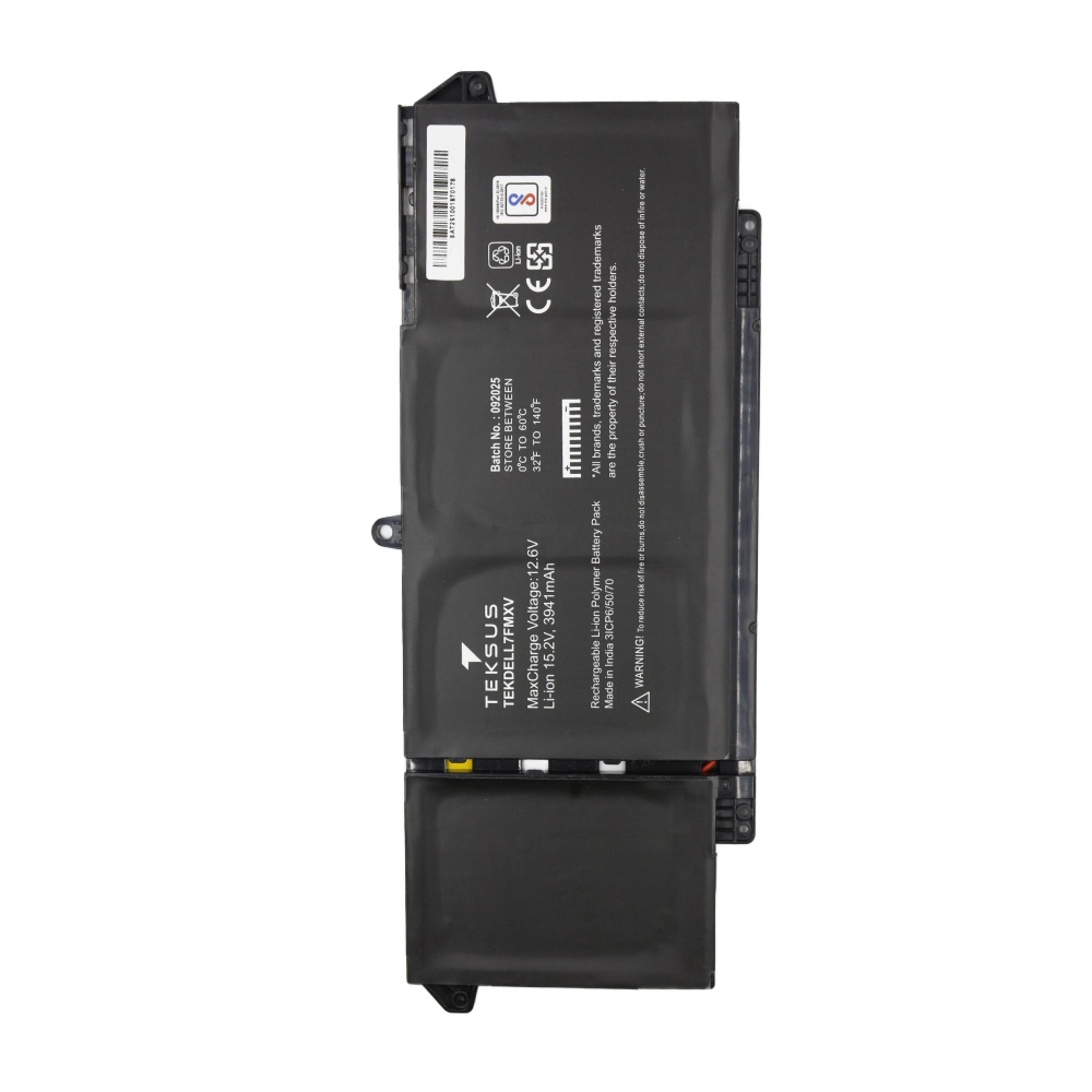 Teksus Laptop Battery Compatible For Dell Latitude 5320 | 7FMXV view 3